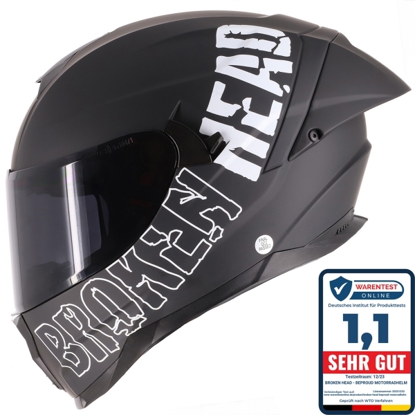 Broken Head BeProud Pro Green Sport Integral Helmet | Limited Color Edition | incl. black visor