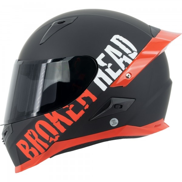 Broken Head BeProud Pro rouge | Limited Mirror Edition | incl. visière noire + rouge réfléchissante