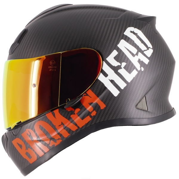 Broken Head BeProud Carbon Red Limited Edition incl. red mirrored visor
