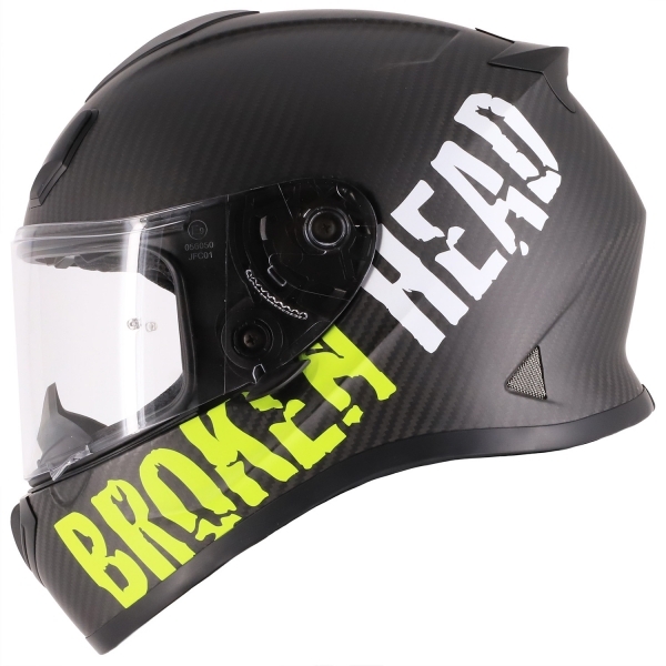 Broken Head BeProud Carbon Yellow Racing Helmet - Limited Edition