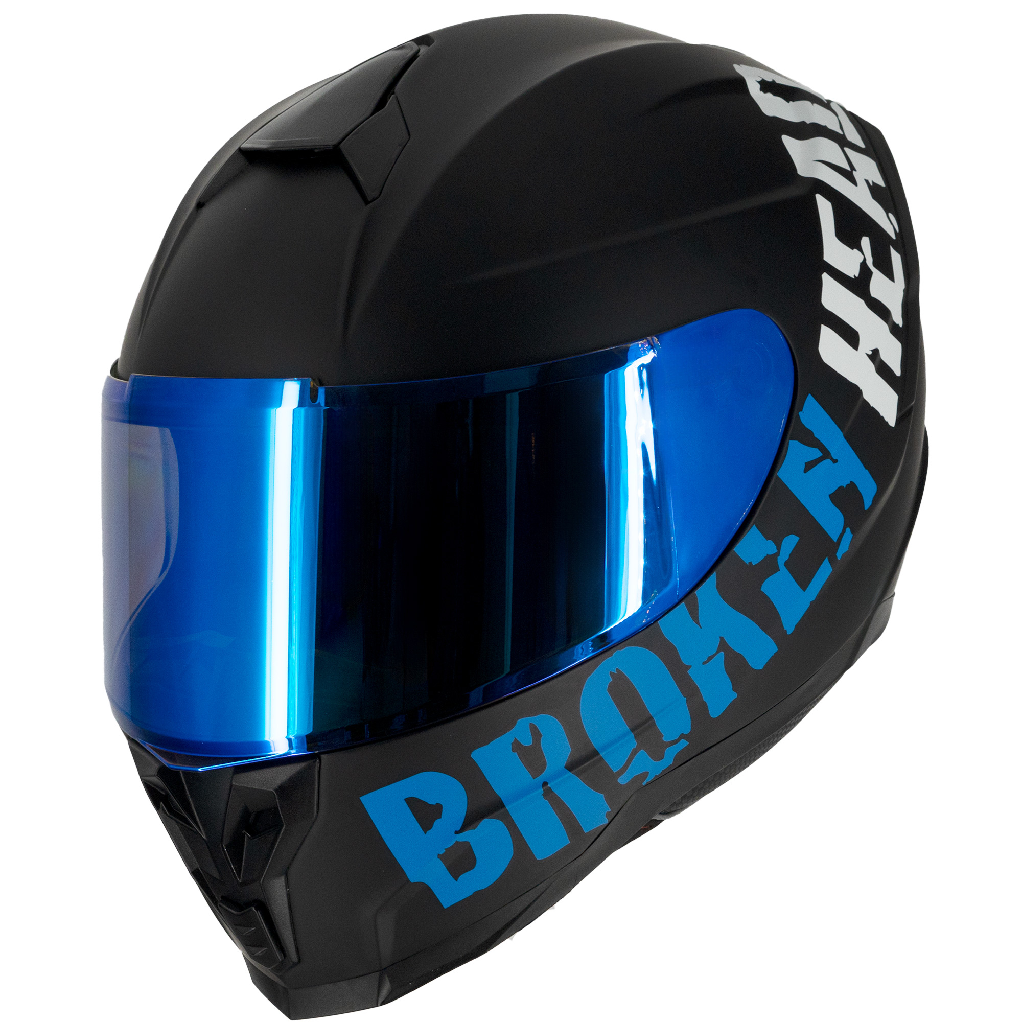 Broken Head BeProud Blue Set Motorcycle Helmet Incl. Black Visor